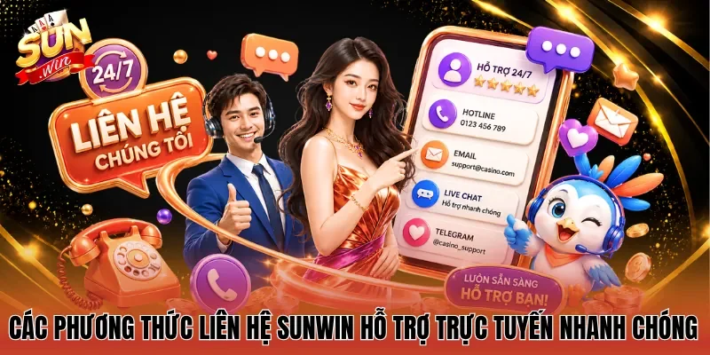 Các phương thức Liên hệ Sunwin hỗ trợ trực tuyến nhanh chóng