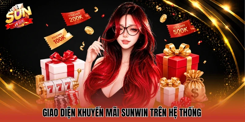 Giao diện Khuyến mãi Sunwin trên hệ thống